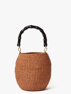 Clare v Pot De Miel w/ Bamboo Handle - Dulce De Leche NWT $265
